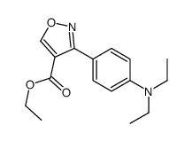ethyl 3-[4-(diethylamino)phenyl]-1,2-oxazole-4-carboxylate Structure