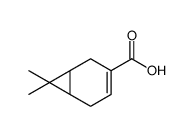 (1S,6R)-7,7-dimethylbicyclo[4.1.0]hept-3-ene-4-carboxylic acid结构式