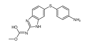 N-[6-[(4-氨基苯基)硫代]-1H-苯并咪唑-2-基]-氨基甲酸甲酯结构式