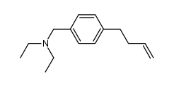 4-(but-3-enyl)-N,N-diethylbenzylamine结构式