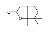 6,6,6a-trimethyl-3,3a,4,5-tetrahydrocyclopenta[b]furan-2-one Structure