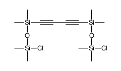 chloro-[4-[[chloro(dimethyl)silyl]oxy-dimethylsilyl]buta-1,3-diynyl-dimethylsilyl]oxy-dimethylsilane结构式