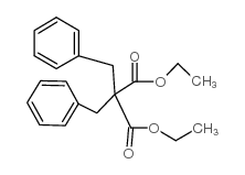 Propanedioic acid,2,2-bis(phenylmethyl)-, 1,3-diethyl ester结构式