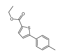 ethyl 5-(4-methylphenyl)thiophene-2-carboxylate结构式