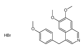 6,7-dimethoxy-4-[(4-methoxyphenyl)methyl]isoquinolin-2-ium,bromide Structure