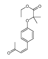 ethyl 2-methyl-2-[4-(3-oxobut-1-enyl)phenoxy]propanoate Structure