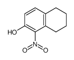 1-nitro-5,6,7,8-tetrahydronaphthalen-2-ol结构式