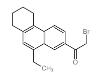 2-bromo-1-(10-ethyl-5,6,7,8-tetrahydrophenanthren-2-yl)ethanone Structure