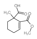 2-methoxycarbonyl-1-methyl-cyclohex-2-ene-1-carboxylic acid Structure