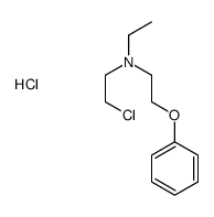 N-(2-chloroethyl)-N-ethyl-2-phenoxyethanamine,hydrochloride结构式