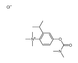 [4-(dimethylcarbamoyloxy)-2-propan-2-ylphenyl]-trimethylazanium,chloride结构式