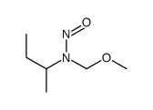 sec-Butylamine, N-methoxymethyl-N-nitroso- Structure