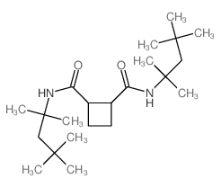 1,2-Cyclobutanedicarboxamide,N1,N2-bis(1,1,3,3-tetramethylbutyl)- Structure
