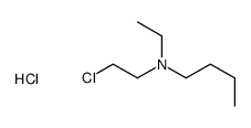N-(2-chloroethyl)-N-ethylbutan-1-amine,hydrochloride结构式