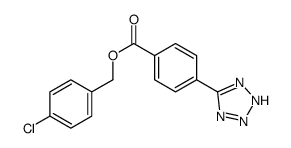 (4-chlorophenyl)methyl 4-(2H-tetrazol-5-yl)benzoate Structure