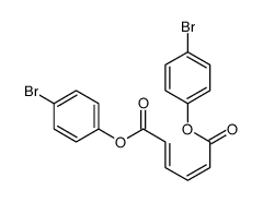 bis(4-bromophenyl) hexa-2,4-dienedioate Structure
