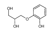 (R)-3-(2-hydroxyphenoxy)propane-1,2-diol结构式