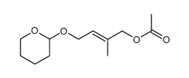 Essigsaeure-[(E)-2-methyl-4-(3',4',5',6'-tetrahydro-2'H-pyran-2'-yl)oxy-2-butenyl]ester Structure