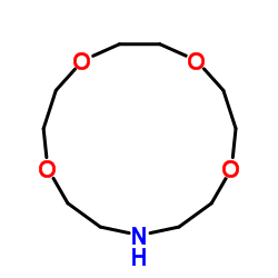1-氮杂-15-冠-5-醚结构式