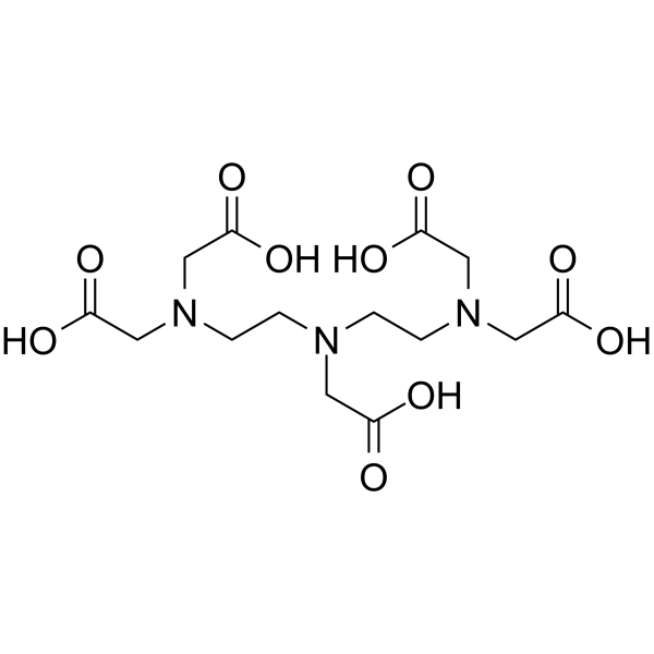 Diethylenetriaminepentaacetic acid Structure