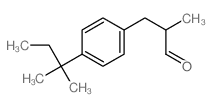 3-[4-(1,1-二甲基丙基)苯基]-2-甲基丙醛结构式