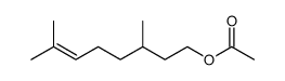 香茅醇乙酸酯结构式