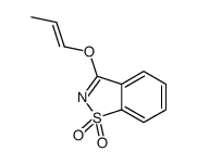 3-prop-1-enoxy-1,2-benzothiazole 1,1-dioxide结构式