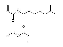 2-丙烯酸乙酯与2-丙烯酸异辛酯的聚合物结构式