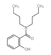 Benzamide, N,N-dibutyl-2-hydroxy- Structure