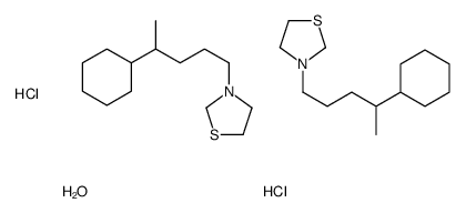 3-(4-Cyclohexylpentyl)thiazolidine hydrochloride hemihydrate picture