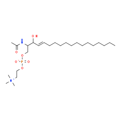 C2 Sphingomyelin (d18:1/2:0)结构式