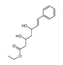 ethyl 3,5-dihydroxy-7-phenylhept-6-enoate结构式