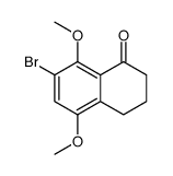 7-bromo-5,8-dimethoxy-3,4-dihydro-2H-naphthalen-1-one结构式