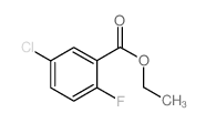 5-氯-2-氟苯甲酸乙酯结构式