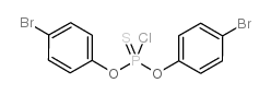 O,O-Di(4-bromophenyl)thiophosphoryl chloride Structure