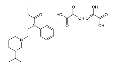oxalic acid,N-phenyl-N-[2-(3-propan-2-yl-1,3-diazinan-1-yl)ethyl]propanamide结构式