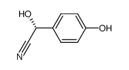 (R)-2-(4-hydroxyphenyl)-2-hydroxyacetonitrile Structure