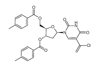 5-(1-chlorovinyl)-2'-deoxy-3',5'-di-O-(p-toluoyl)uridine Structure