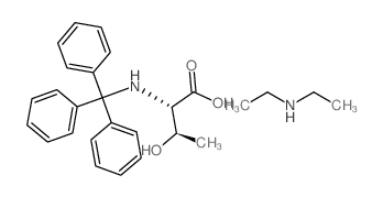 N-(三苯基甲基)-L-苏氨酸(二乙胺)盐结构式