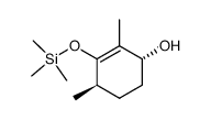 trans-3-hydroxy-2,6-dimethyl-1-(trimethylsiloxy)-1-cyclohexene结构式