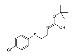 tert-butyl N-[2-(4-chlorophenyl)sulfanylethyl]carbamate结构式