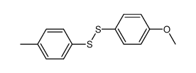4-Methylphenyl 4-methoxyphenyl disulfide Structure