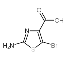 2-氨基-5-溴噻唑-4-羧酸结构式