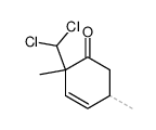 2-dichloromethyl-2,5-dimethyl-cyclohex-3-enone结构式