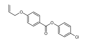 (4-chlorophenyl) 4-prop-2-enoxybenzoate结构式