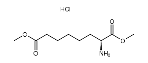 dimethyl L-α-aminosuberate hydrochloride结构式