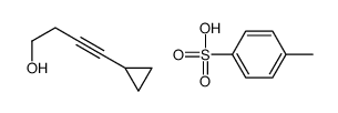 4-cyclopropylbut-3-yn-1-ol,4-methylbenzenesulfonic acid Structure