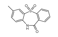 7-methyl-dibenzo[b,f][1,4]thiazepin-11(10H)-one 5,5-dioxide结构式