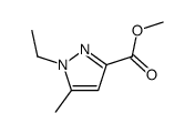 methyl 1-ethyl-5-methylpyrazole-3-carboxylate结构式