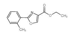 2-邻甲苯噁唑-4-羧酸乙酯结构式